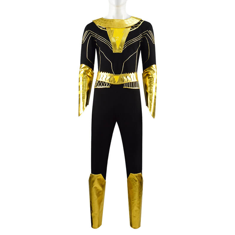 DC Black Adam Teth Theo-Adam Cosplay Costume Battle Suit Cape Full Set Outfit