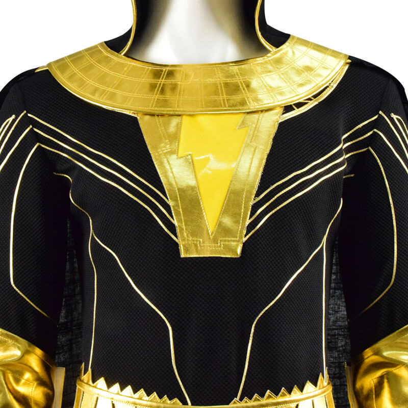 DC Black Adam Teth Theo-Adam Cosplay Costume Battle Suit Cape Full Set Outfit