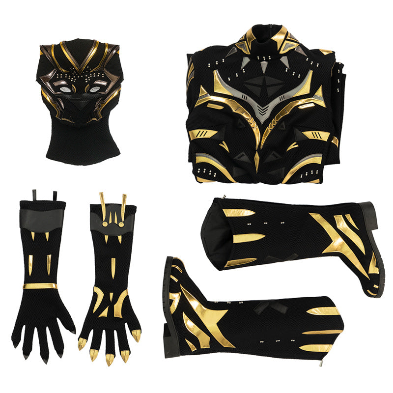 Black Panther 2 Shuri Cosplay Costume Shuri Battle Suit Supergirl Black Jumpsuit Halloween Outfit