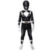 Kids Power Rangers Costume Black Ranger Cosplay Suit Mask Zentai Bodysuit
