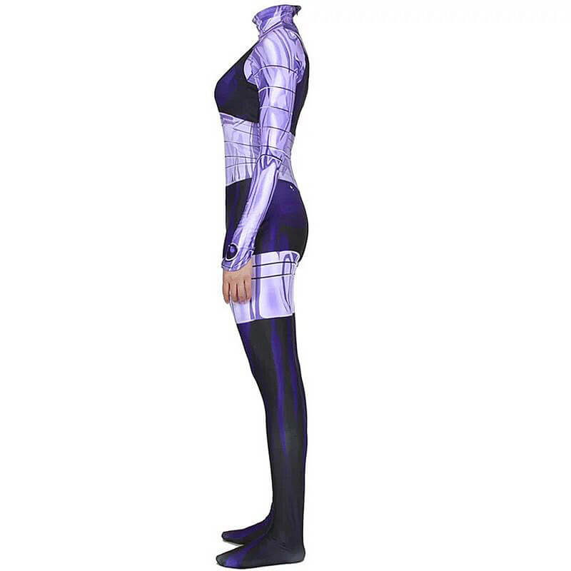 Blackfire Costumes Superhero Starfire Bodysuit Jumpsuit Zentai Lycra Cosplay Outfit