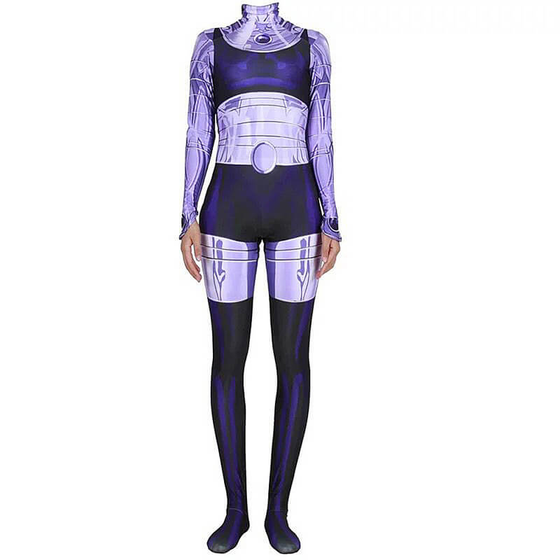 Blackfire Costumes Superhero Starfire Bodysuit Jumpsuit Zentai Lycra Cosplay Outfit