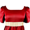 Bridgerton Costume Red Kate Bridgerton Dress Vintage Victorian Ball Gown Jane Austen Style