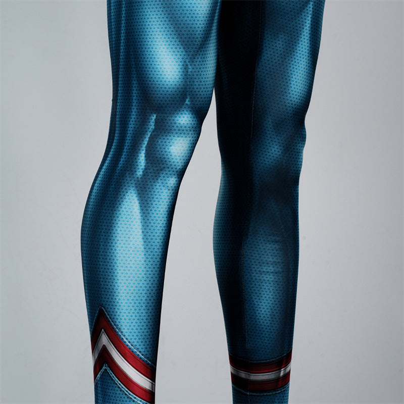Miles Morales Captain America Spider-Man Cosplay Costume Superhero Spidey Jumpsuit