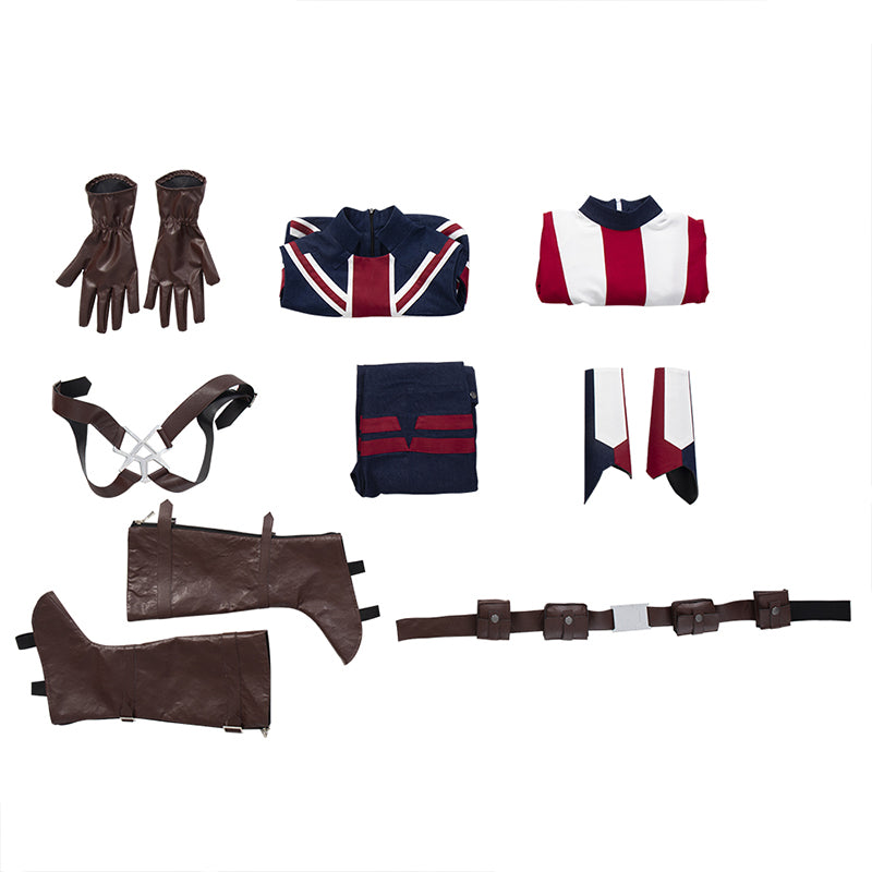 Captain Carter Cosplay What If Peggy Carter Cosplay Super Soldier Jumpsuit Outfit