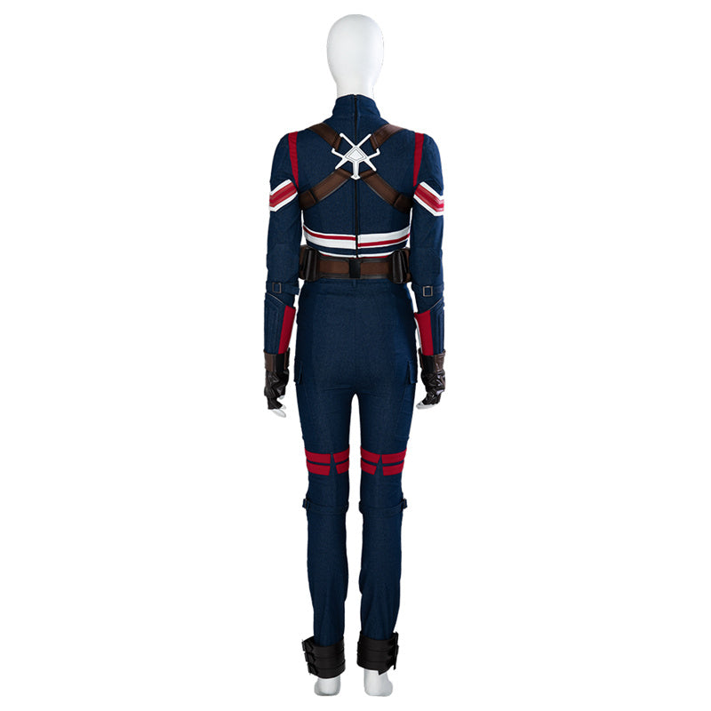 Movie Doctor Strange 2 Margaret Peggy Carter Cosplay Costume Captain Carter Bodysuit Battle Suit