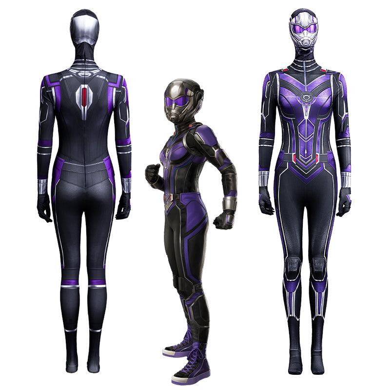 Cassie Lang Cosplay Costume Ant Man and the Wasp Quantumania Purple Jumpsuit