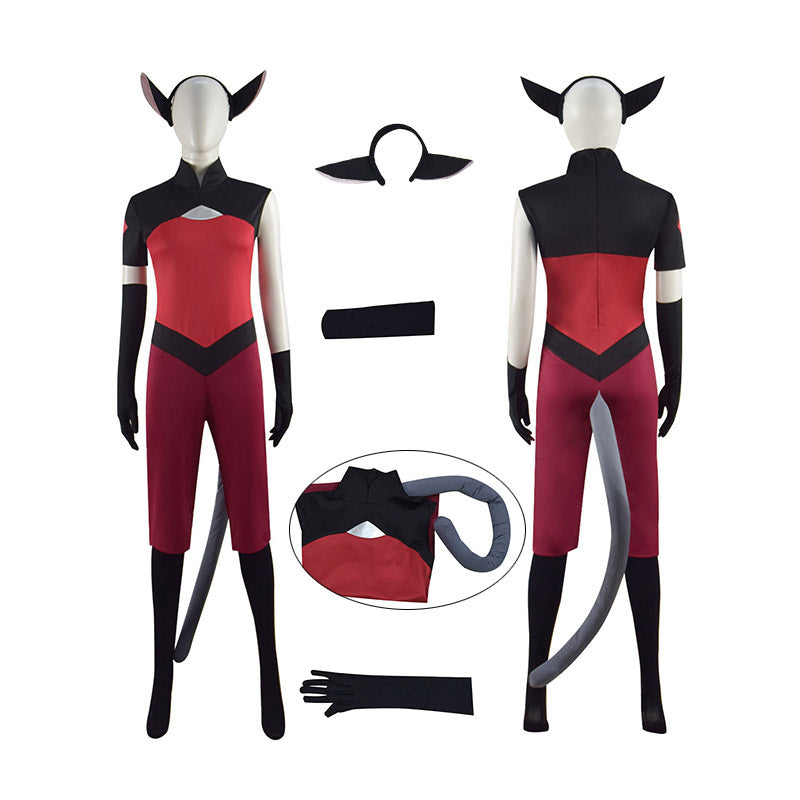 Catra Cosplay She-Ra And The Princesses of Power Costume Halloween Party Suit With Ears