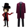 Willy Wonka Costume Charlie And The Chocolate Factory Cosplay Red Coat Full Set