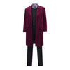 Willy Wonka Costume Charlie And The Chocolate Factory Cosplay Red Coat Full Set