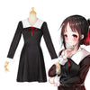 Kaguya-Sama: Love Is War Chika Fujiwara Cosplay Costume/Kaguya Shinomiya Cosplay Black Dress