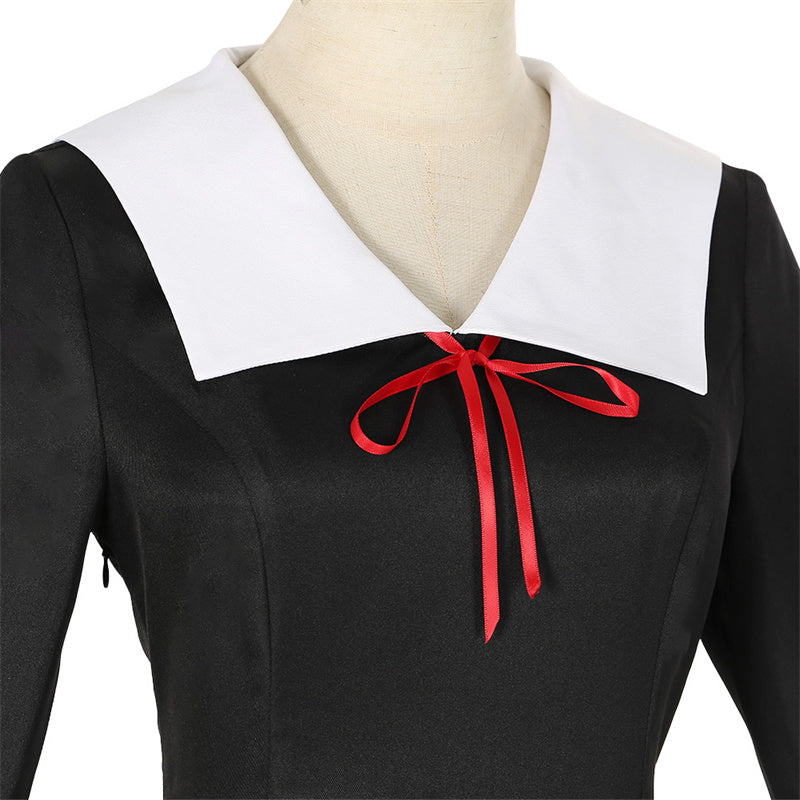 Kaguya-Sama: Love Is War Chika Fujiwara Cosplay Costume/Kaguya Shinomiya Cosplay Black Dress