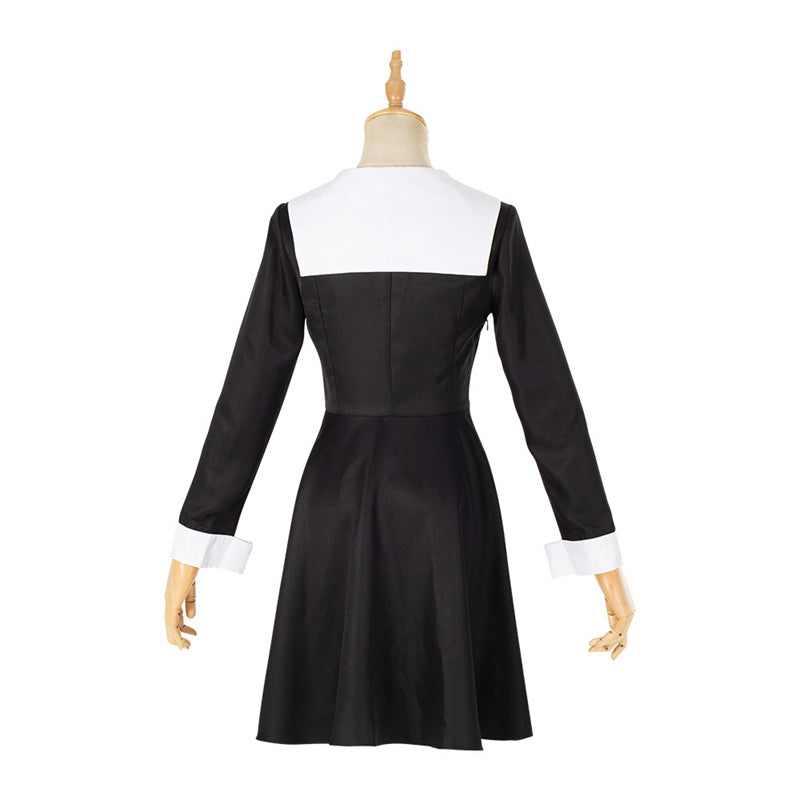 Kaguya-Sama: Love Is War Chika Fujiwara Cosplay Costume/Kaguya Shinomiya Cosplay Black Dress