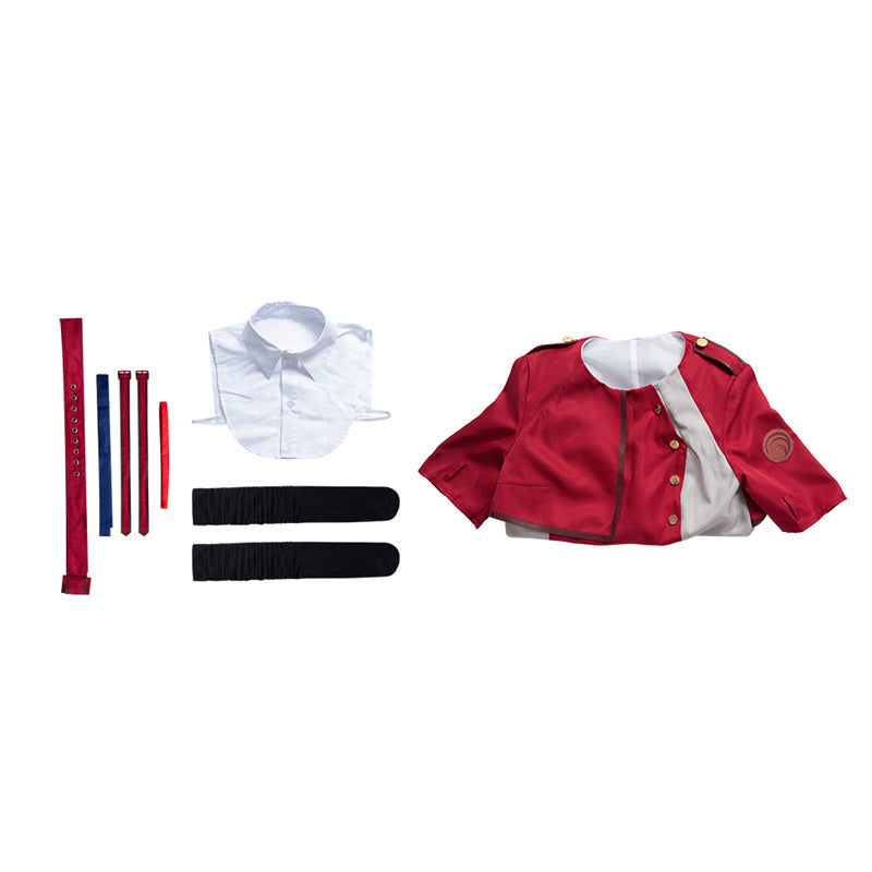 Anime Lycoris Recoil Nishikigi Chisato Cosplay Costume Red School Uniform JK Dress