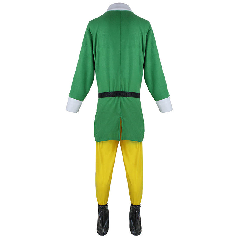 Men Christmas Costume Christmas Elf Green Outfit Holiday Patry Suit