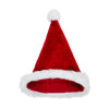 Christmas Hat Santa Hat Red Velvet Classic Hat Christmas New Year Party Hat(4 pieces)