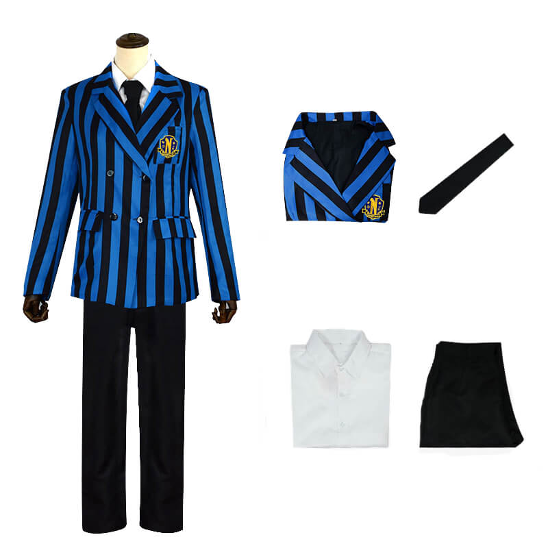 Nevermore Academy Uniform Purple Uniform Blue Uniform Wednesday Cosplay Uniform Costumes