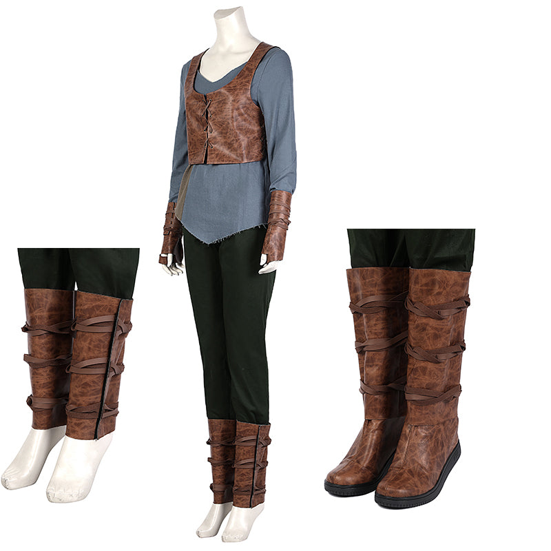 Ciri Cosplay The Witcher Season 2 Costume Cirilla Fiona Elen Riannon Outfit With Shoes