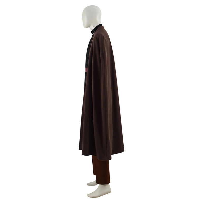 Star Wars Count Dooku Cosplay Costume Brown Cape Outfit Full Set Halloween Suit