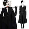 Cruella Cosplay 2021 Cruella DeVil Emma Stone Costumes Wigs Outfit