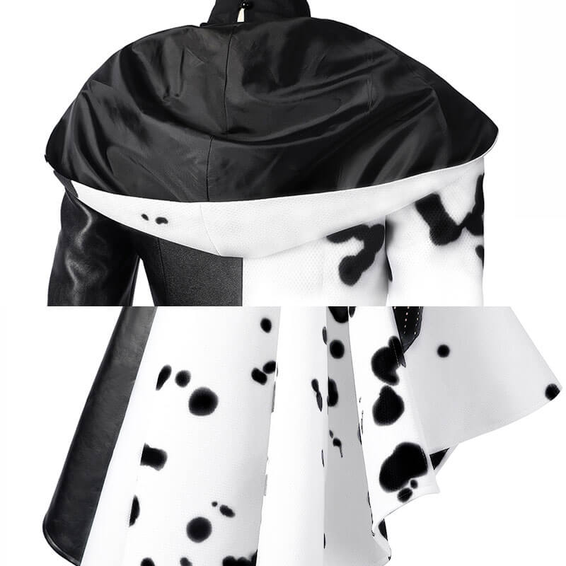 Cruella Costumes 2021 Cruella de Vil Emma Stone Cosplay Halloween Outfits ACcosplay, XL / Female
