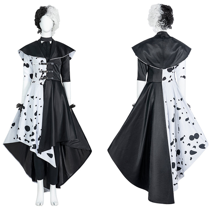 Cosplay Cruella de Vil outfits / Emma Stone / Cruella costume/ black  costume (pre-order)