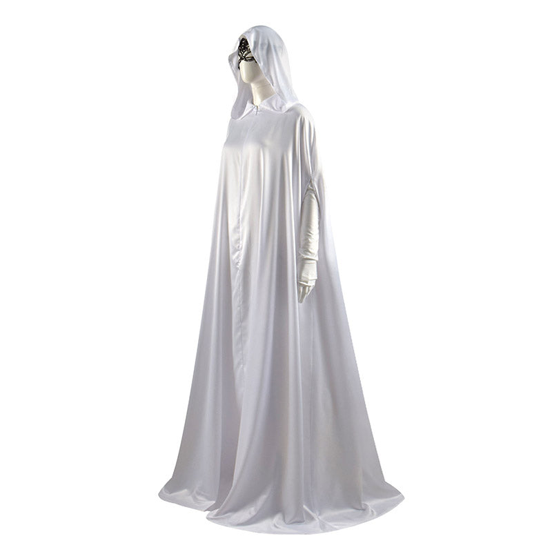 2021 Cruella De Vil Cosplay Costume Cruella White Cloak Halloween Carn ...