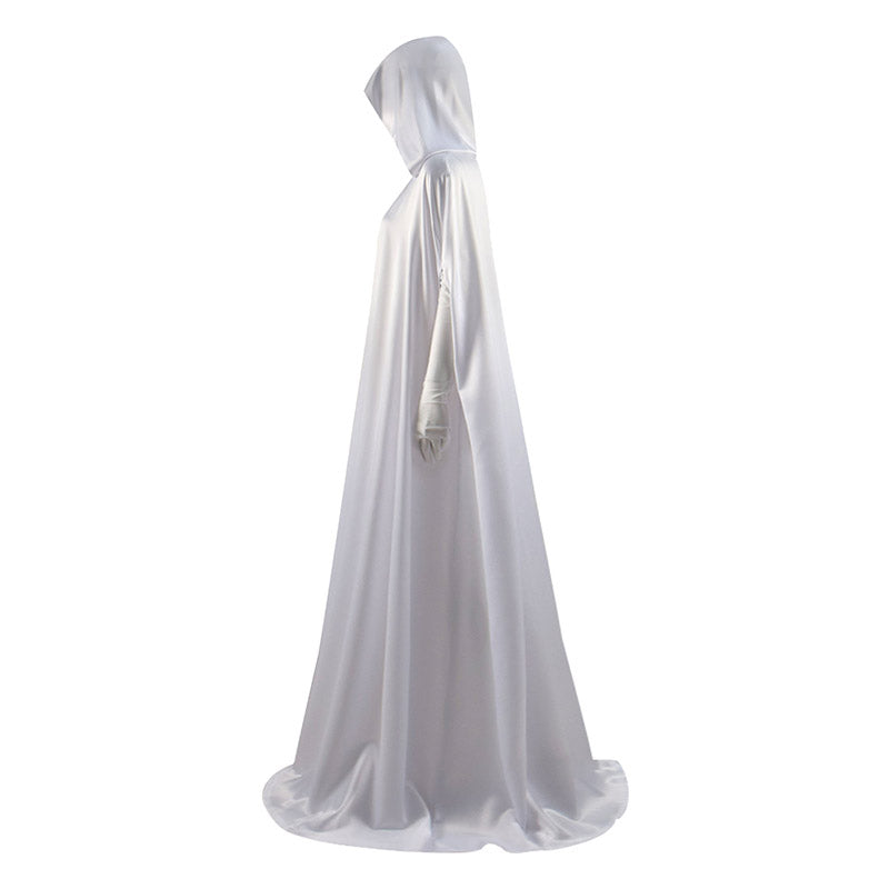 2021 Cruella De Vil Cosplay Costume Cruella White Cloak Halloween Carnival Party Suit