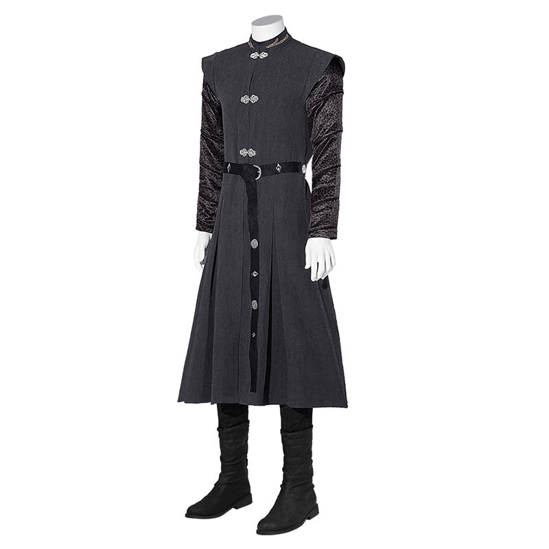 House of the Dragon Daemon Targaryen Cosplay Costume Black Uniform Halloween Carnival Suit