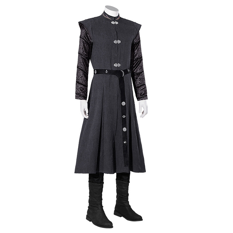 House of the Dragon Daemon Targaryen Cosplay Costume Black Uniform Halloween Carnival Suit