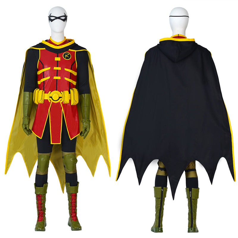 Batman and Superman: Battle of the Super Sons Cosplay Robin Damian Wayne Costume Suit
