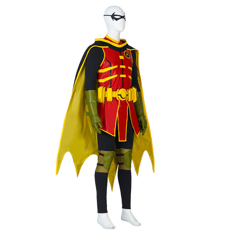 Batman and Superman: Battle of the Super Sons Cosplay Robin Damian Wayne Costume Suit
