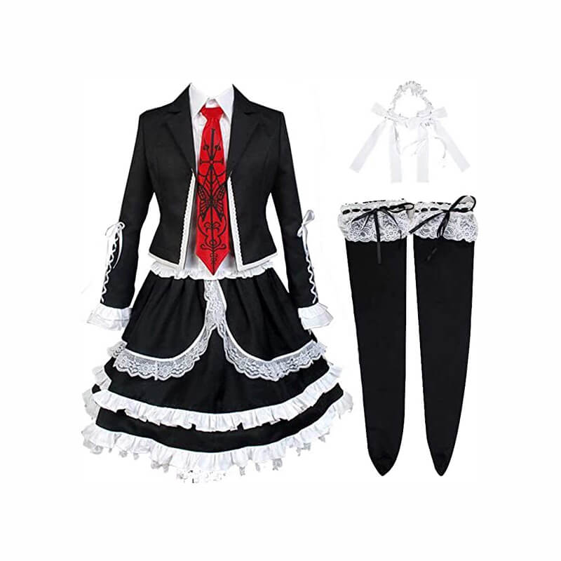 Danganronpa Celestia Ludenberg Lolita Dress Cosplay Costume