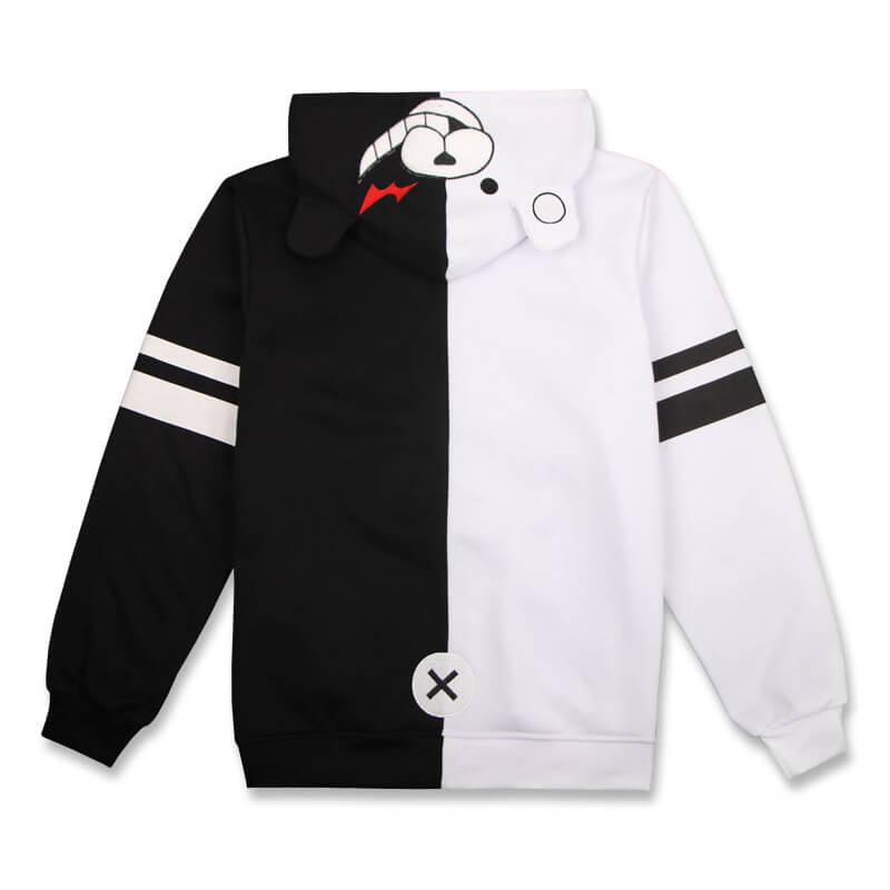 Danganronpa Monokuma Black White Bear Hoodie Jacket