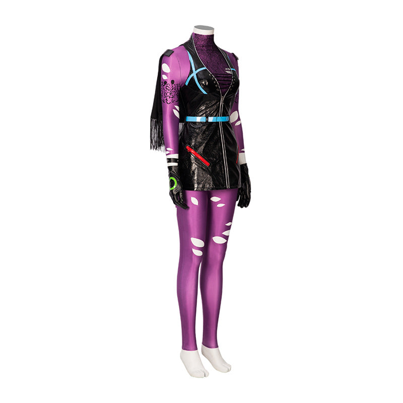 DC Punchline Cosplay Costumes Alexis Kaye Outfits Super Villain Battle Suit