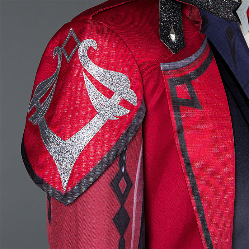 Genshin Impact Diluc Cosplay Costume Game Diluc Red Dead of Night Skin Uniform Suit