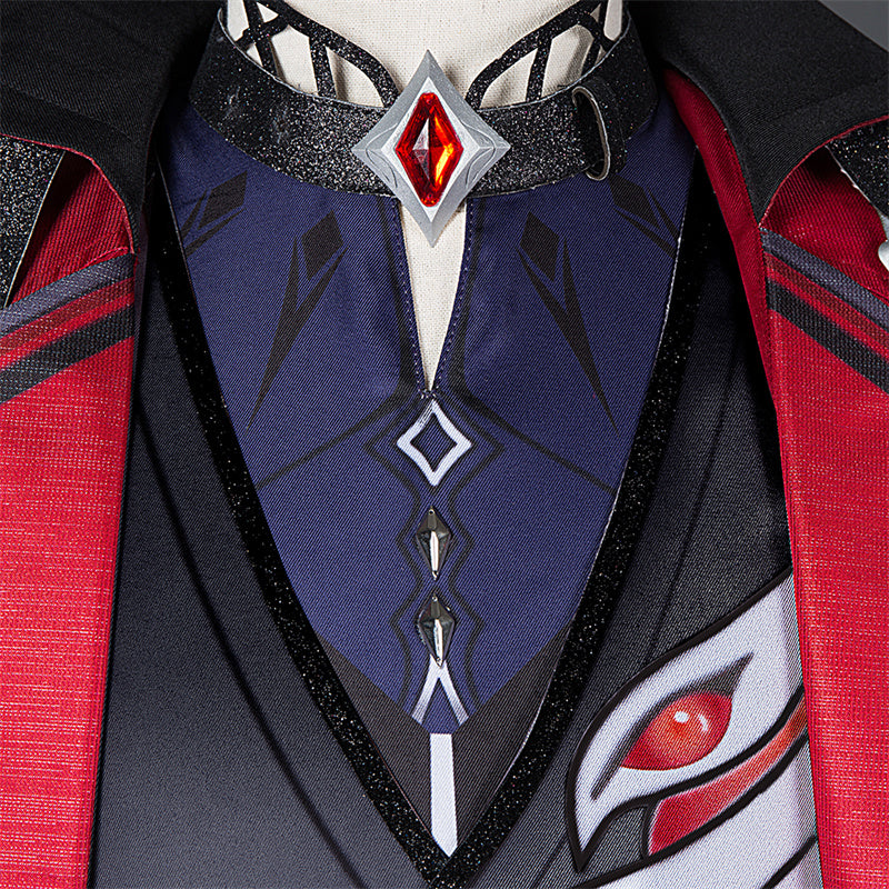 Genshin Impact Diluc Cosplay Costume Game Diluc Red Dead of Night Skin Uniform Suit