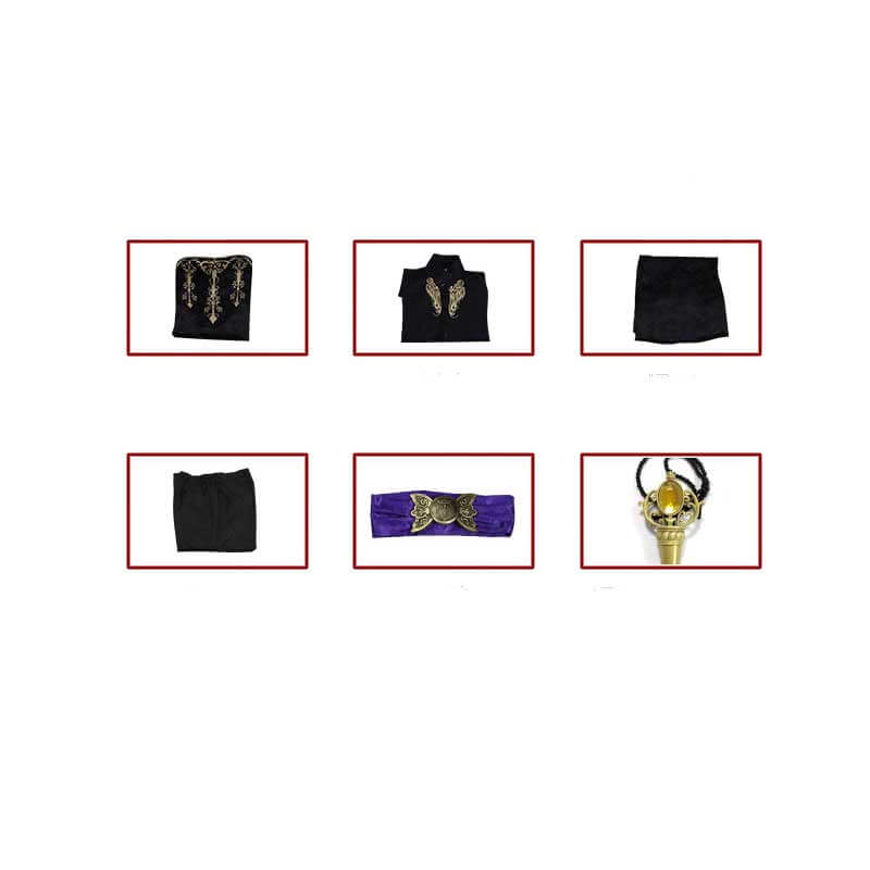 Twisted Wonderland Azul Ashengrotto Cosplay Costume Kids Geremonial Robes Full Set Outfit