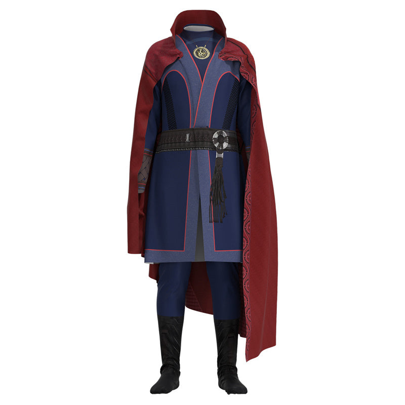 Doctor Strange in The Multiverse of Madness Cosplay Stephen Strange Costume Kids Jumpsuit Cloak