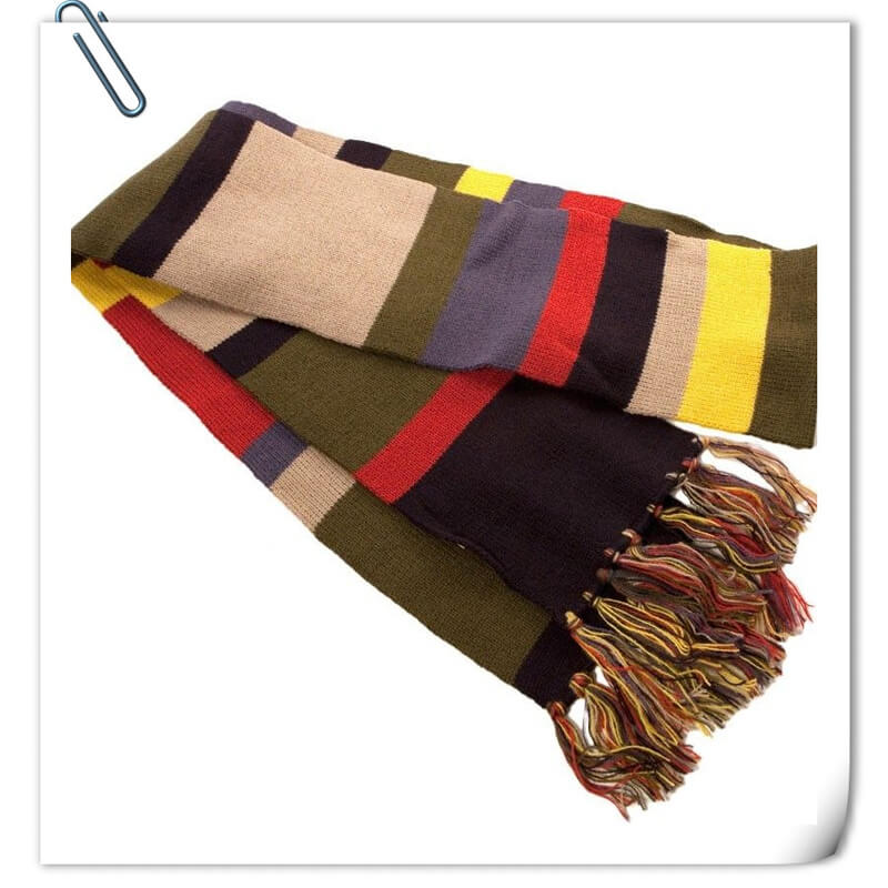 4th Doctor Scarf Doctor Who Fourth Doctor Cosplay Scarf ACcosplay