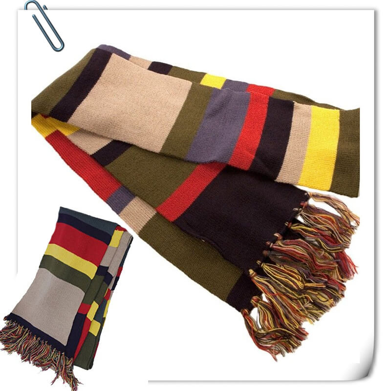 4th Doctor Scarf Doctor Who Fourth Doctor Cosplay Scarf ACcosplay