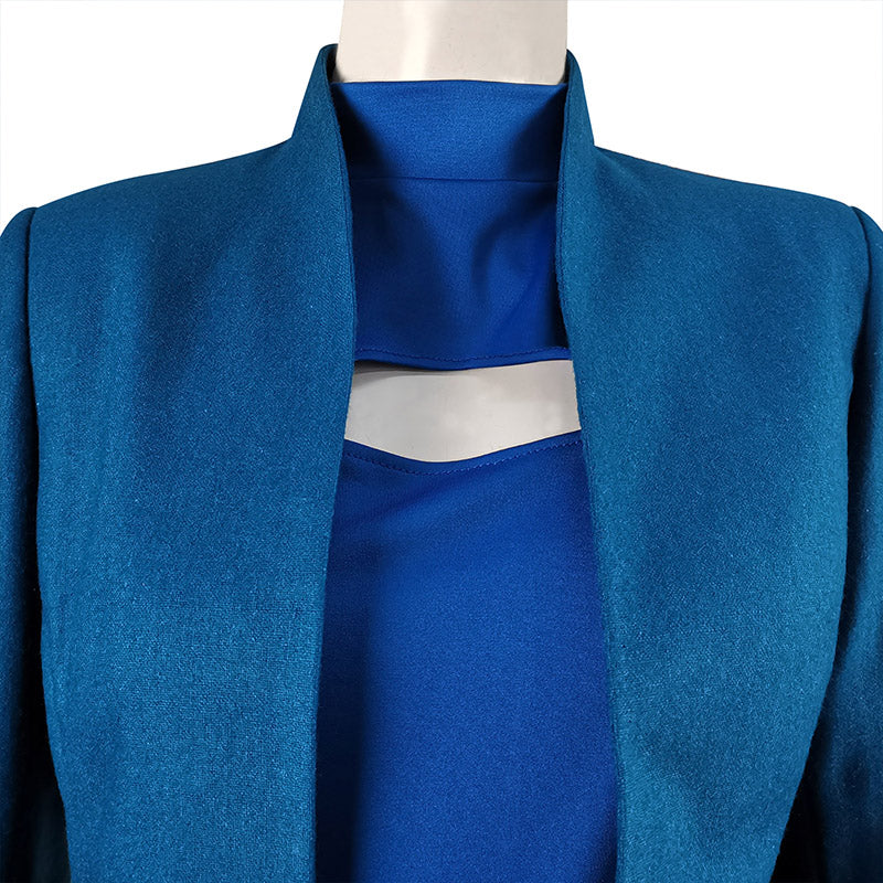 Westworld Season 4 Dolores Abernathy Cosplay Costume Blue Coat Suit Ha ACcosplay Westworld Season 4 Dolores Abernathy Cosplay Costume Blue Coat Suit Ha ACcosplay