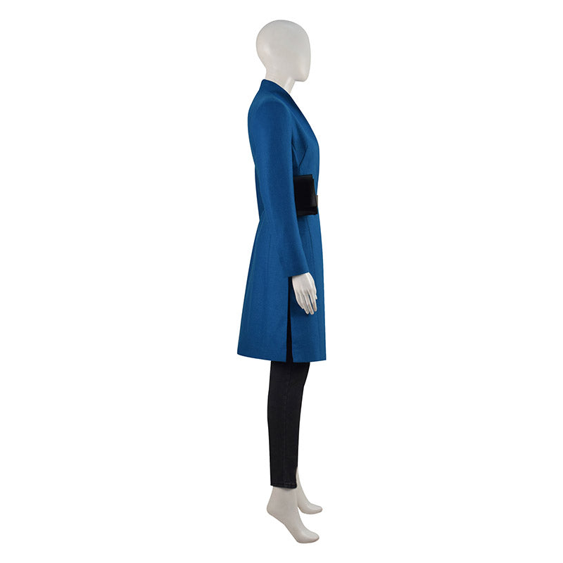 Westworld Season 4 Dolores Abernathy Cosplay Costume Blue Coat Suit Halloween Outfit