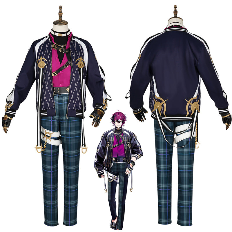 American VTuber YouTuber Nijisanji XSOLEIL Doppio Dropscythe Cosplay Costume Anime Fashion Suit