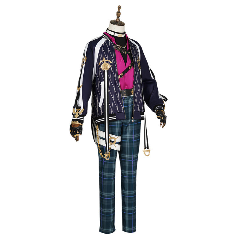 American VTuber YouTuber Nijisanji XSOLEIL Doppio Dropscythe Cosplay Costume Anime Fashion Suit