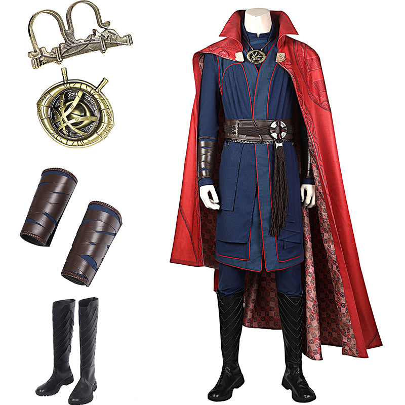 Dr Strange Stephen Costume Doctor Strange in the Multiverse of Madness Cosplay With Cloak Necklace