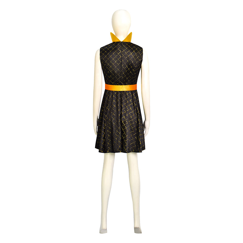 Animed Elemental Amber Cosplay Costume Fire Elemental Dress Halloween Party Suit