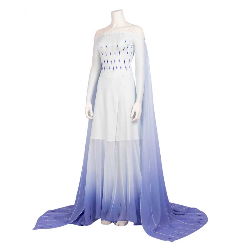 elsa white dress Frozen 2 Elsa Costume White Dress Cosplay Costume For Adults, S