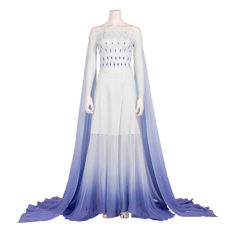 Disney Frozen 2 Elsa Costume White Dress Cosplay Costume For Adults - ACcosplay