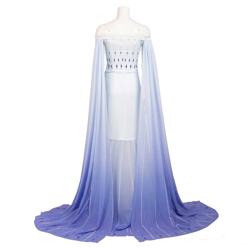 frozen elsa dress for women Frozen 2 Elsa Costume White Dress Cosplay Costume For Adults, S